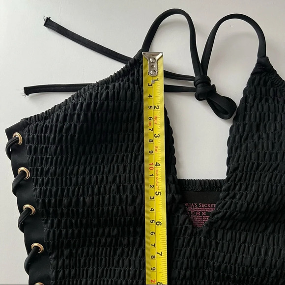 Victoria Secret lace up black bathing suit size S - Picture 11 of 13